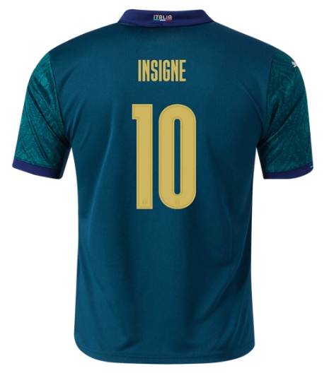 2020 EURO Italy Football Kit Third Soccer Jersey Lorenzo Insigne 10